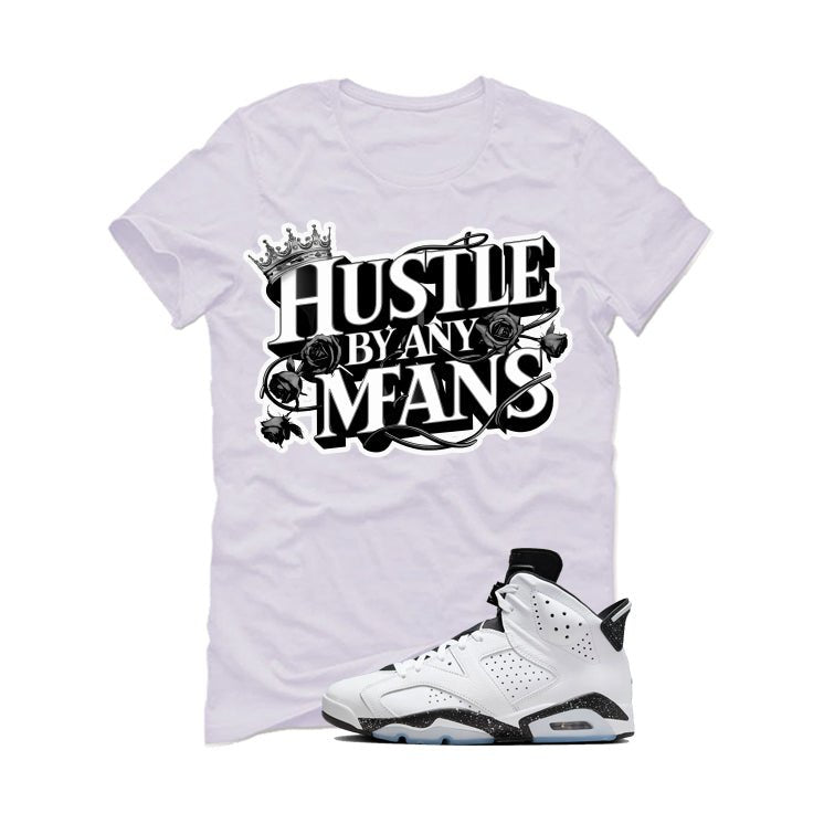 Air Jordan 6 Reverse Oreo White T-Shirt (Hustle By Any product image 2