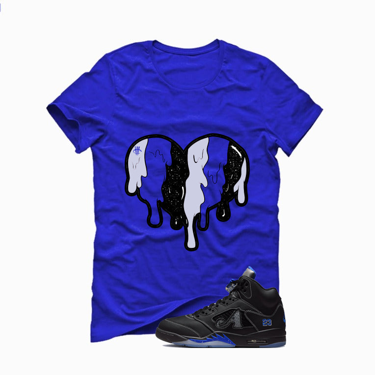Awake NY x Air Jordan 5 Racer Blue Royal T-Shirt (Heart) product image 2