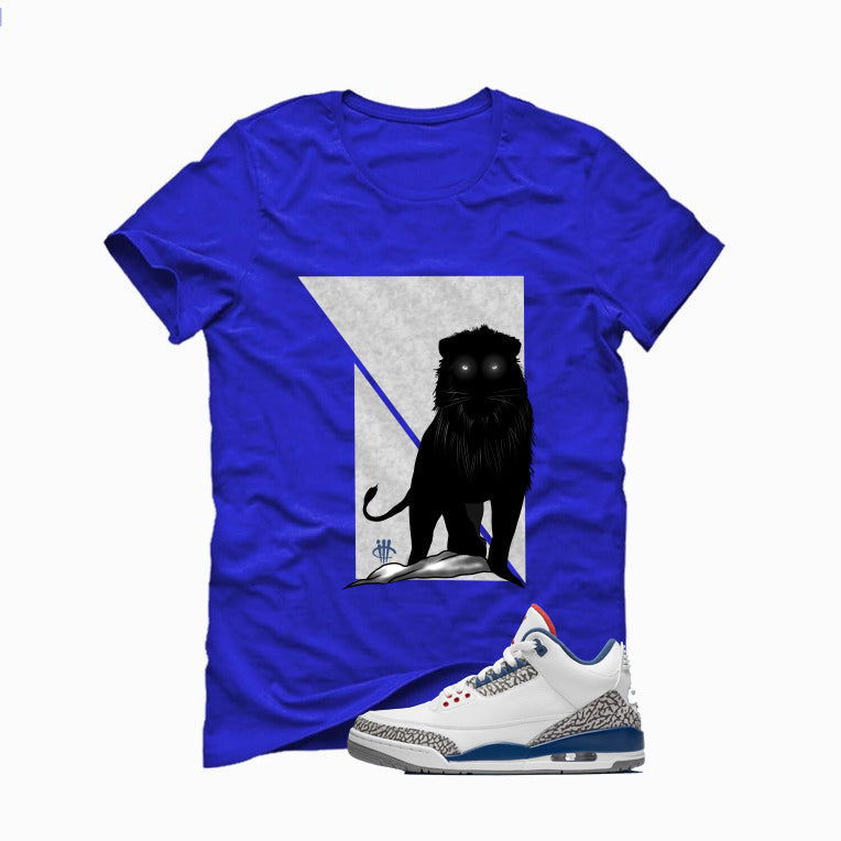 Air Jordan 3 True Blue Matching T-Shirt Royal (Lion) product image 2