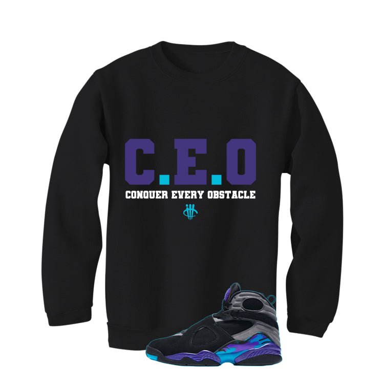 Air Jordan 8 OG Aqua Black T-Shirt (CEO)| illcurrency product image 4