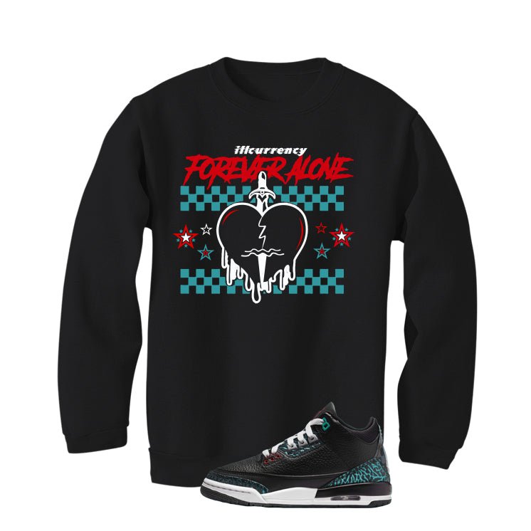 Air Jordan 3 GS Moto Black T-Shirt (Forever Alone) product image 4