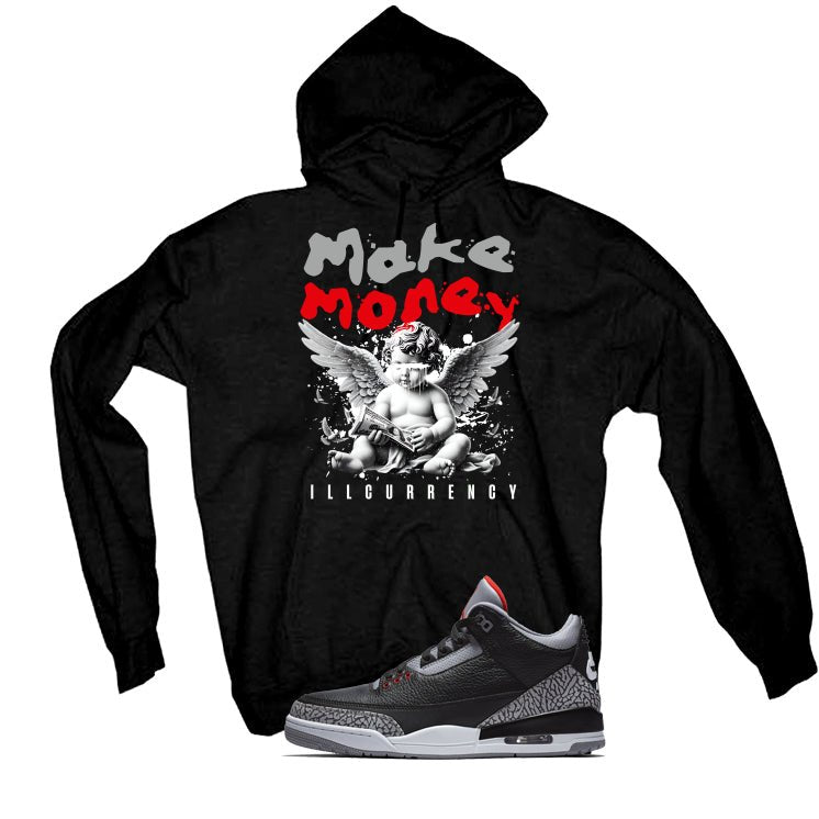 Air Jordan 3 Black Cement T-Shirt (Make Money)| illcurrency product image 3