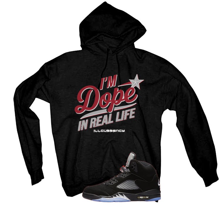 Air Jordan 5 Black Metallic Reimagined T-Shirt (DOPE) product image 3