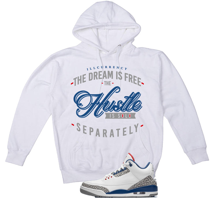 Air Jordan 3 True Blue Matching T-Shirt White (The dream is product image 3