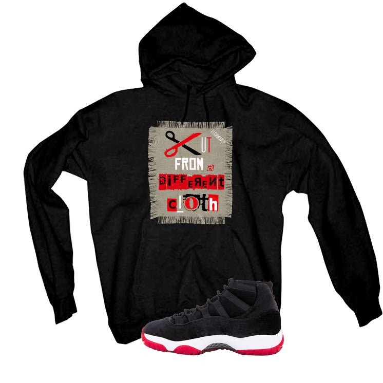 Air Jordan 11 Bred Velvet Black T-Shirt (Cut from a product image 3
