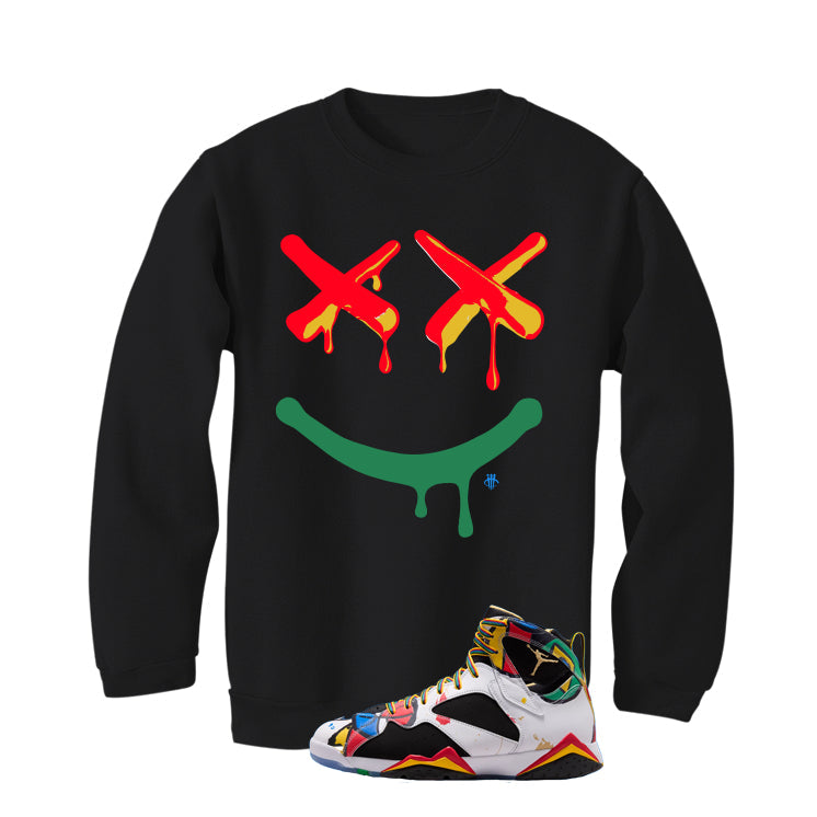 Air Jordan 7 Miro Matching T-Shirt Black (Happy Drip) product image 4