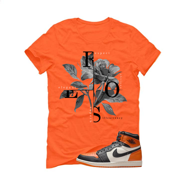 Air Jordan 1 High OG Shattered Backboard Orange T-Shirt product image 2