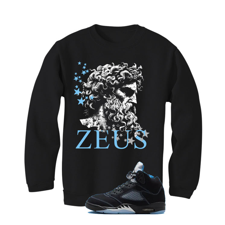 Air Jordan 5 Black/University Blue Matching T-Shirt Black product image 4
