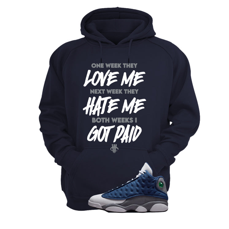 Air Jordan 13 Flint Navy Blue T-Shirt (Paid)| illcurrency product image 3