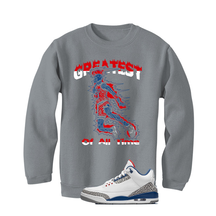 Air Jordan 3 True Blue Matching T-Shirt Grey (Greatest of product image 4