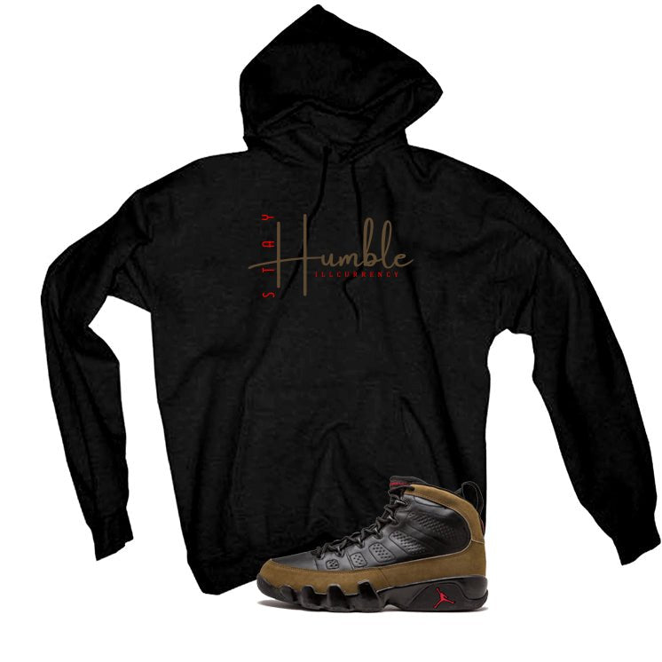 Air Jordan 9 Olive Black T-Shirt (Stay Humble)| illcurrency product image 3