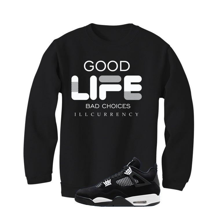 Air Jordan 4 White Thunder Black T-Shirt (Bad Choices) product image 4