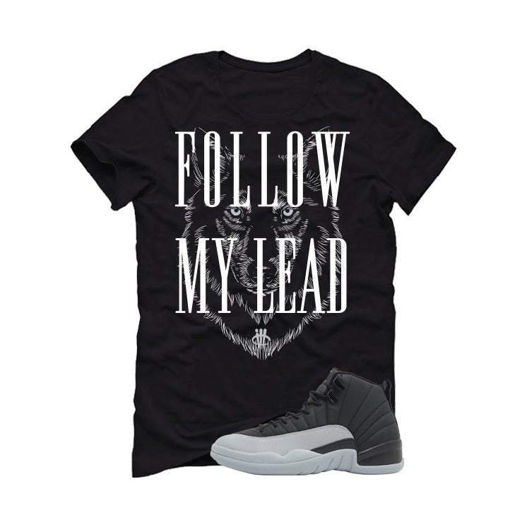Air Jordan 12 Black/Wolf Grey Black T-Shirt (Follow My product image 2