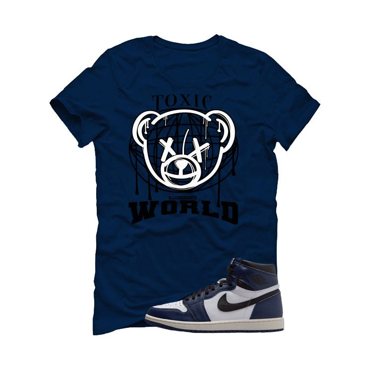 Air Jordan 1 High OG Midnight Navy Blue T-Shirt (Toxic product image 2