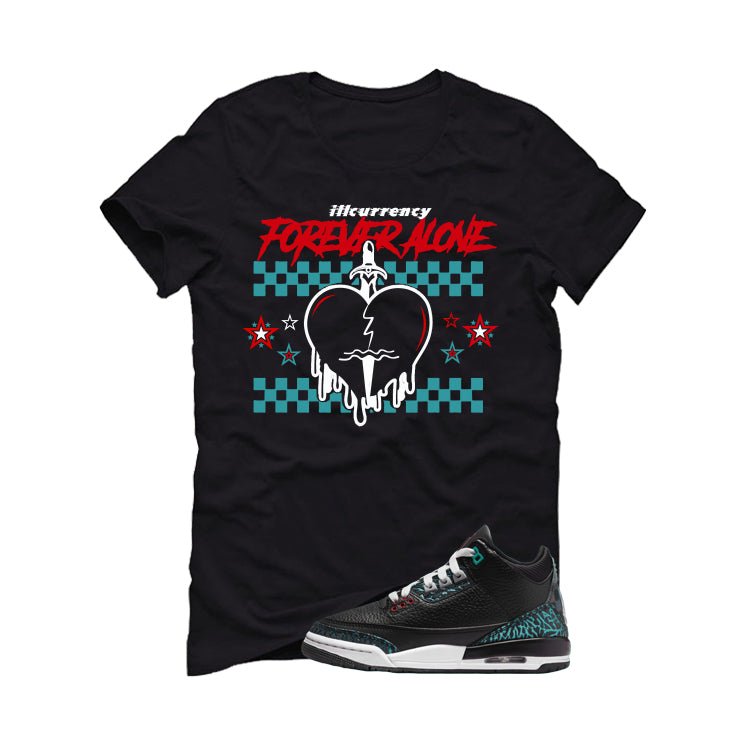 Air Jordan 3 GS Moto Black T-Shirt (Forever Alone) product image 2