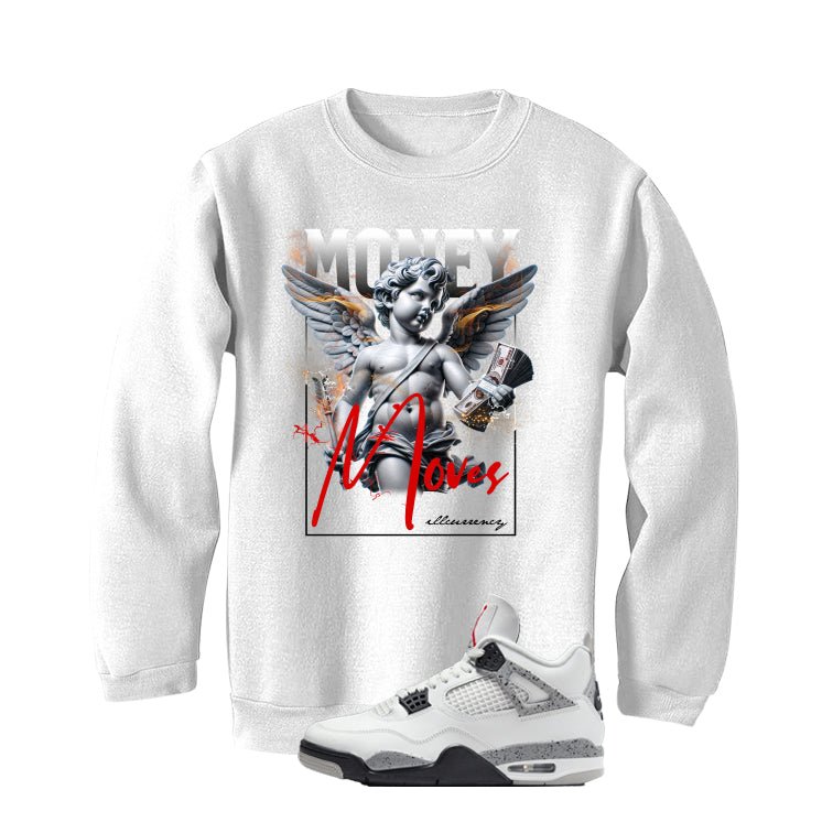Air Jordan 4 White Cement T-Shirt (Money Moves)| illcurrency product image 4