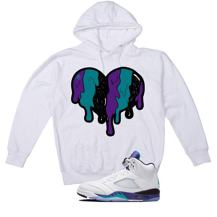 Air Jordan 5 OG Grape White T-Shirt (Heart)| illcurrency product image 3