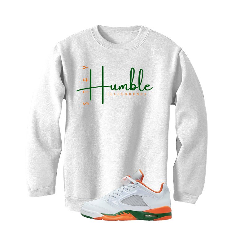 Air Jordan 5 GS Miami Hurricanes White T-Shirt (Stay product image 4