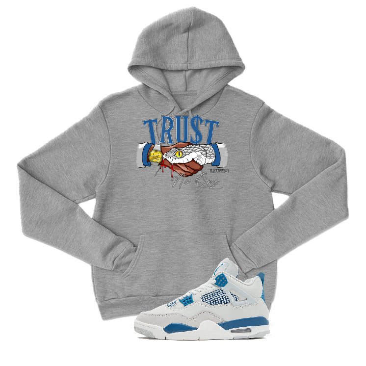 Air Jordan 4 “Military Blue” | illcurrency Grey T-Shirt product image 3
