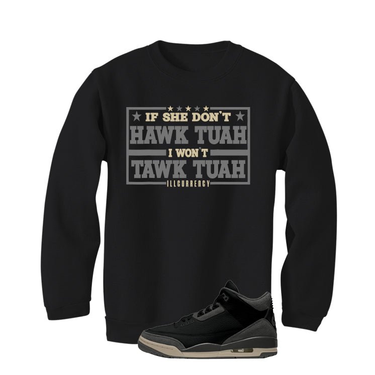 A Ma Maniere x Air Jordan 3 Black T-Shirt (Hawk Tuah) product image 4