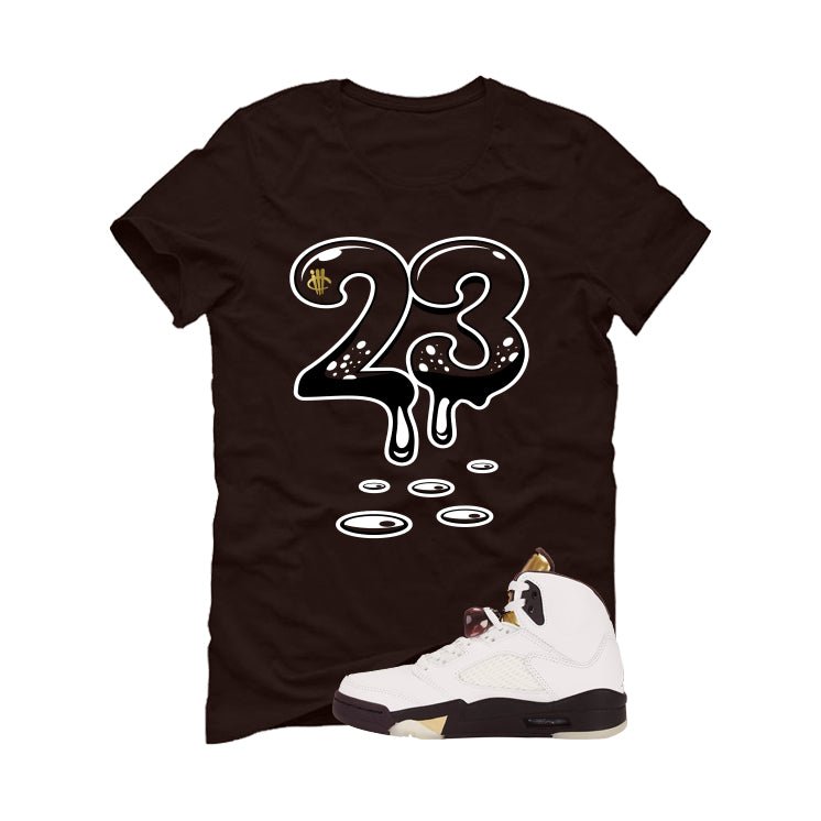 Air Jordan 5 Earth/Metallic Gold Brown T-Shirt (23) product image 2