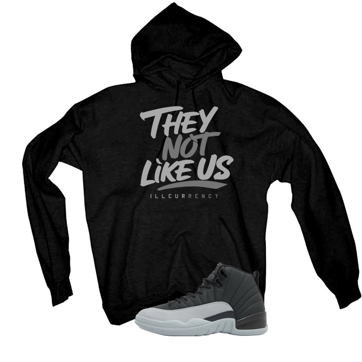 Air Jordan 12 Black/Wolf Grey Black T-Shirt (They not like product image 3
