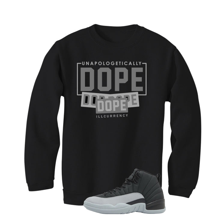 Air Jordan 12 Black/Wolf Grey Black T-Shirt (DOPE) product image 4