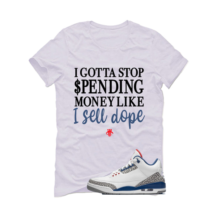 Air Jordan 3 True Blue Matching T-Shirt White (Gotta Stop product image 2