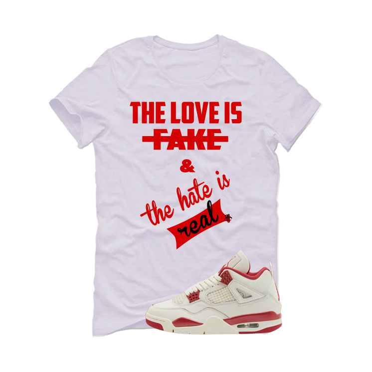 Air Jordan 4 Valentine’s Day (Sierra Red) Matching T-Shirt product image 2