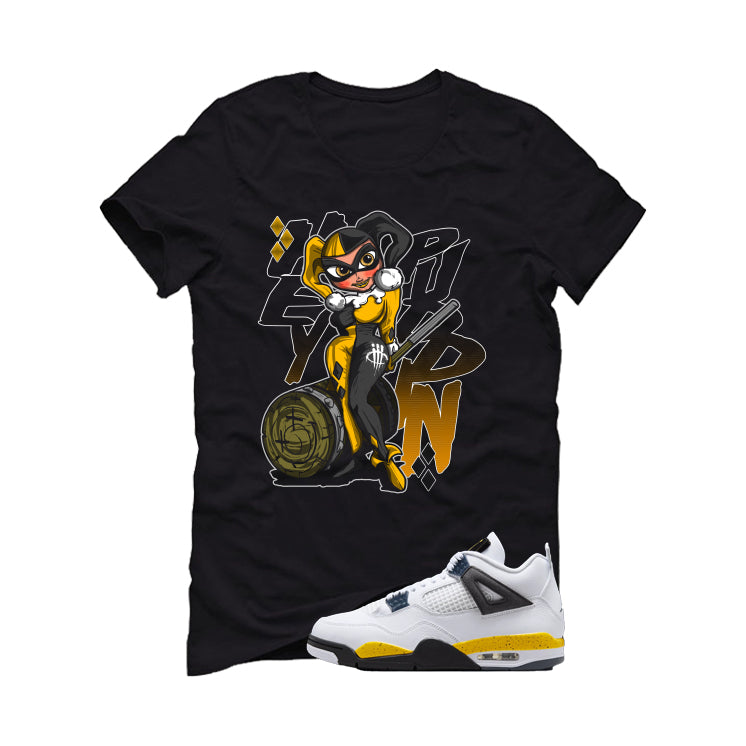 Air Jordan 4 Tour Yellow Matching T-Shirt Black (Hey product image 2