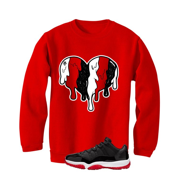 Air Jordan 11 Low Bred Red T-Shirt (Heart)| illcurrency product image 4