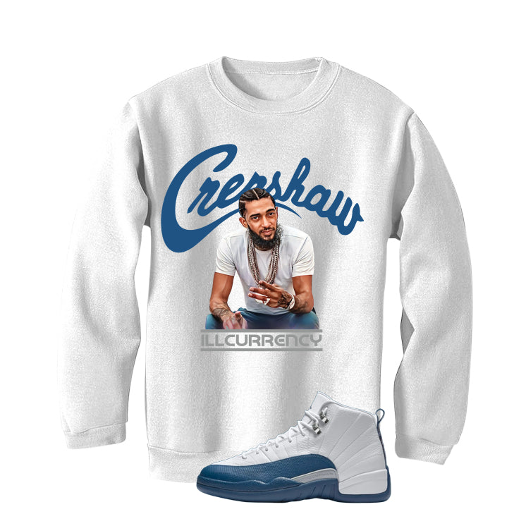 Air Jordan 12 French Blue White T-Shirt (Crenshaw) product image 4