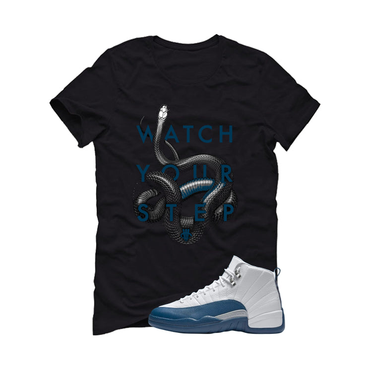 Air Jordan 12 French Blue Black T-Shirt (Watch Your Step) product image 2