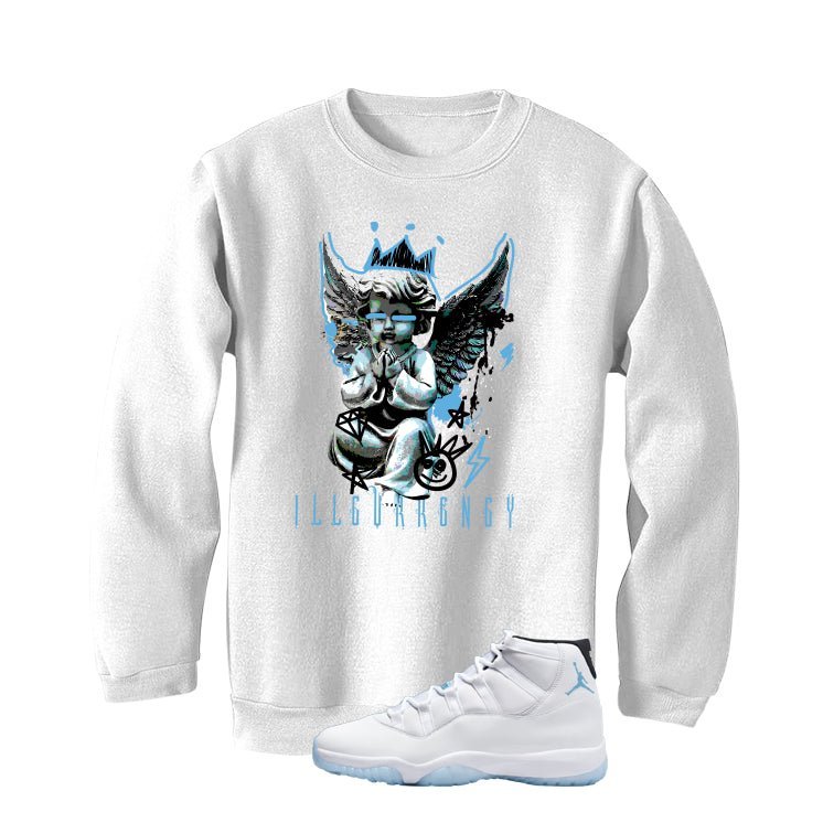 Air Jordan 11 Legend Blue White T-Shirt (Graffiti Angel) product image 4