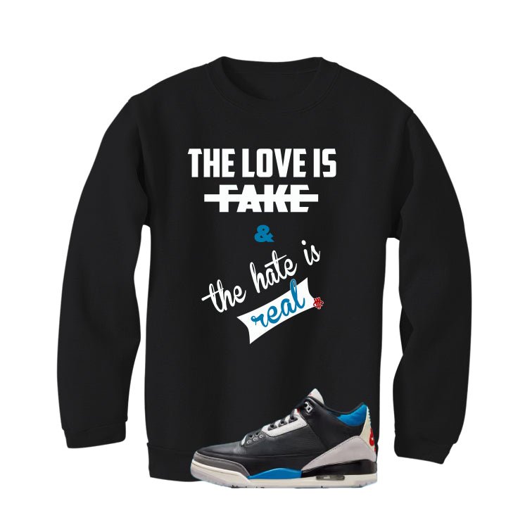 Air Jordan 3 OG Rare Black T-Shirt (Love is Fake) product image 4