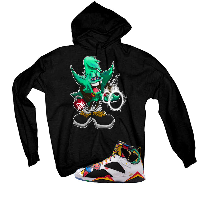 Air Jordan 7 Miro Matching T-Shirt Black (Bad Weed) product image 3