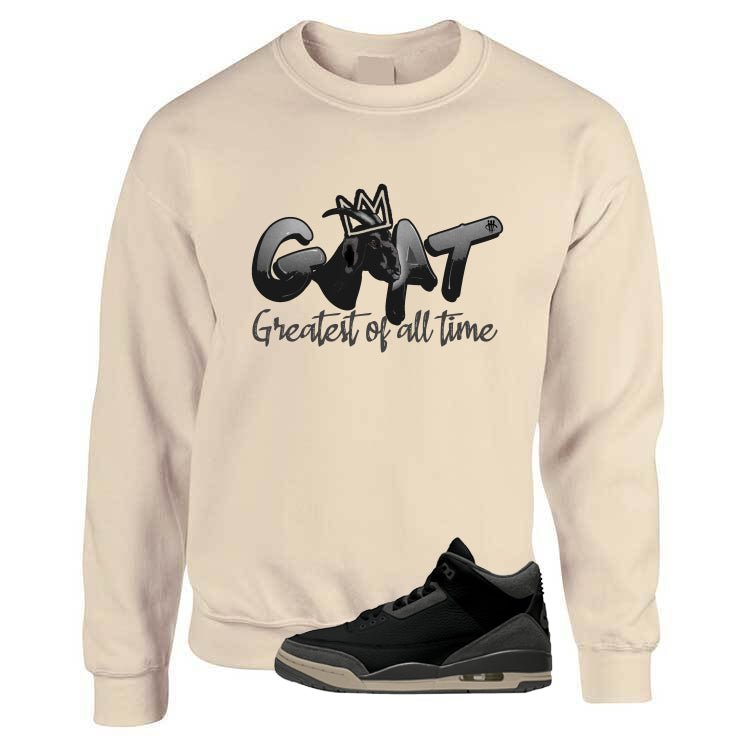 A Ma Maniere x Air Jordan 3 Black Tan T-Shirt (Goat) product image 3