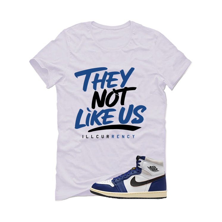 Air Jordan 1 Rare Deep Royal Blue White T-Shirt (They not product image 2