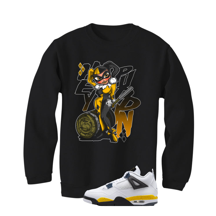 Air Jordan 4 Tour Yellow Matching T-Shirt Black (Hey product image 4