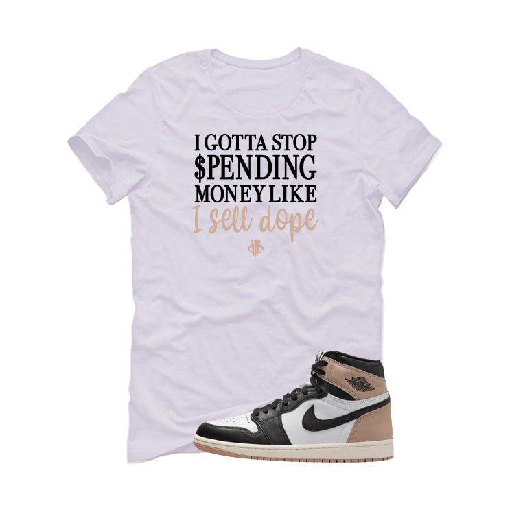 Air Jordan 1 High OG Latte White T-Shirt (STOP SPENDING product image 2