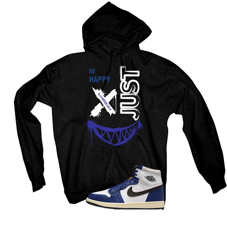 Air Jordan 1 Rare Deep Royal Blue Black T-Shirt (Be Happy) product image 3