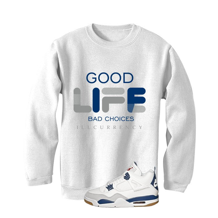 Nike SB x Air Jordan 4 Navy White T-Shirt (Bad Choices) product image 4