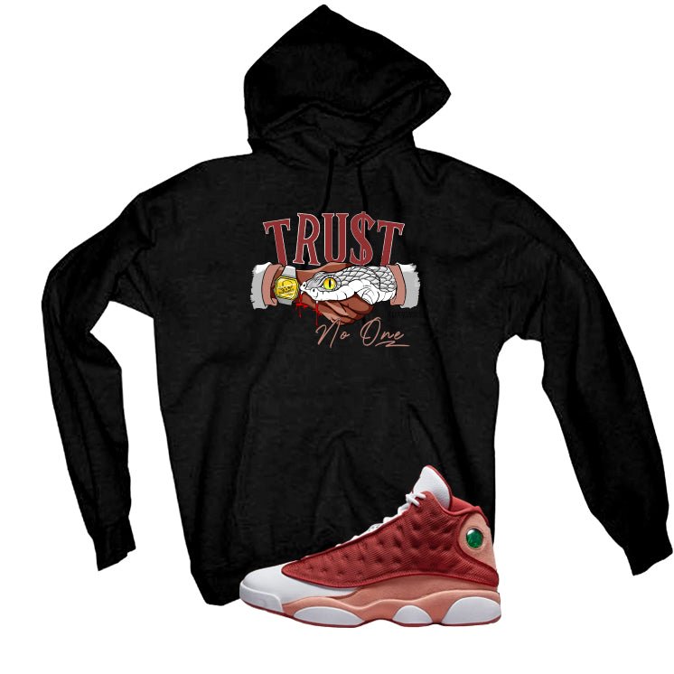 Air Jordan 13 Dune Red Black T-Shirt (TRUST NO ONE) product image 3