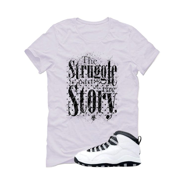 Air Jordan 10 OG Steel White T-Shirt (Struggle)| illcurrency product image 2