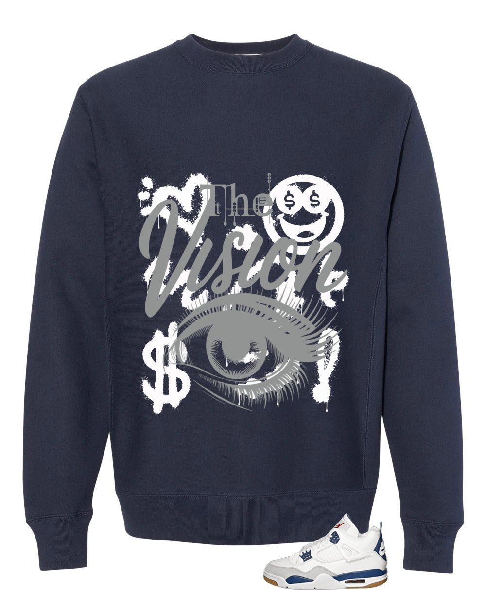 Nike SB x Air Jordan 4 Navy Blue T-Shirt (The Vision) product image 4
