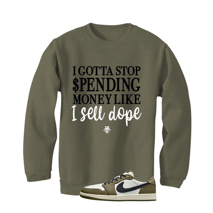 Air Jordan 1 Low OG Medium Olive Matching T-Shirt product image 4