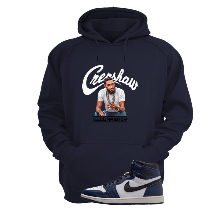 Air Jordan 1 High OG Midnight Navy Blue T-Shirt (Crenshaw) product image 3