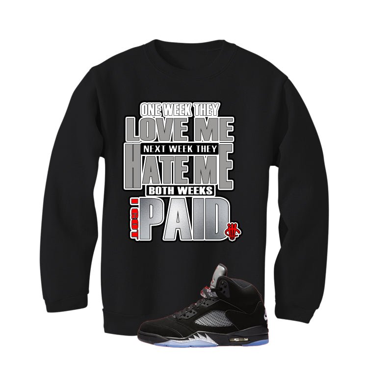 Air Jordan 5 Black Metallic Reimagined T-Shirt (Paid) product image 4