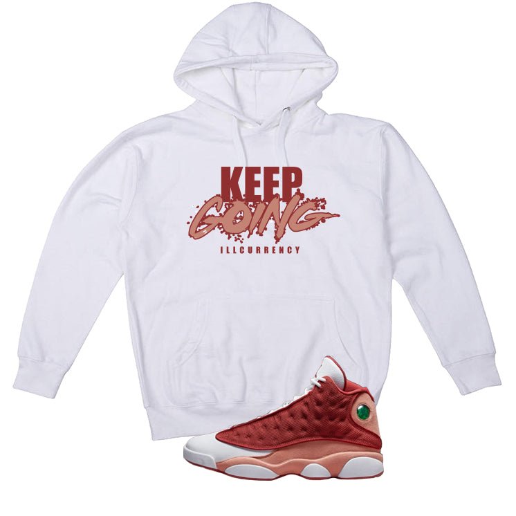 Air Jordan 13 Dune Red White T-Shirt (keep Going) product image 3