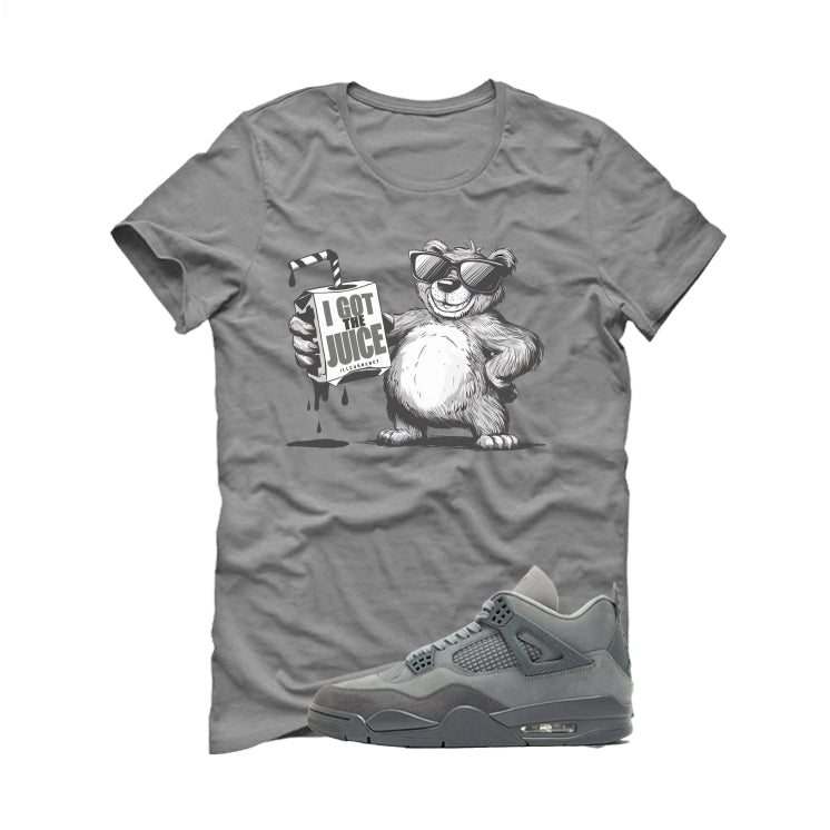 Air Jordan 4 Paris Olympics Grey T-Shirt (I got the juice) product image 2